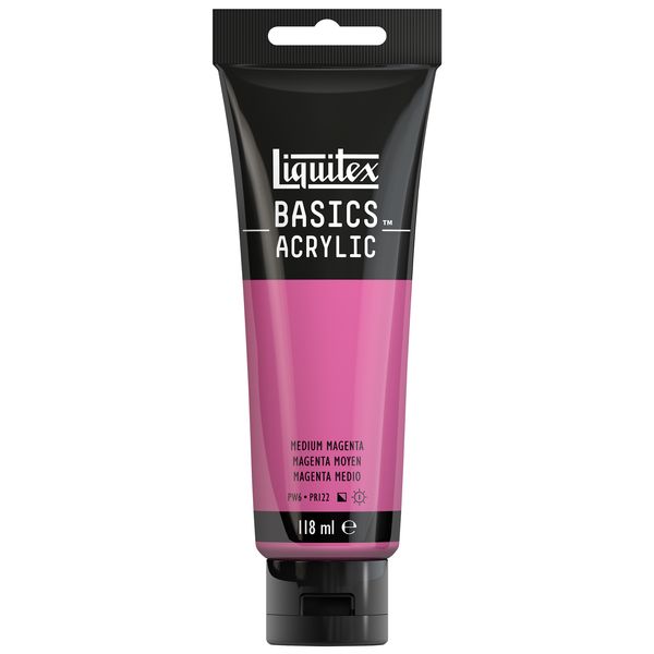 Liquitex Basics Acrylic Colour 118ml Tube - Magenta Medium