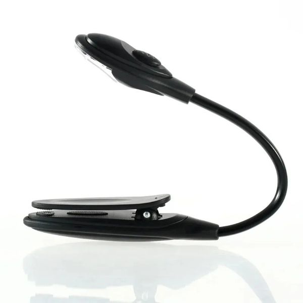 Portable LED Book Light Mini Clip-on Flexible Tube Bright Night Light