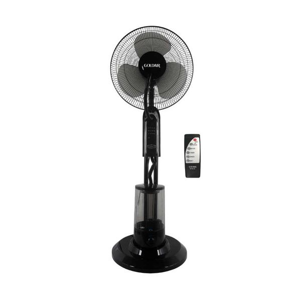 40 cm Mist fan with remote - Black - Goldair
