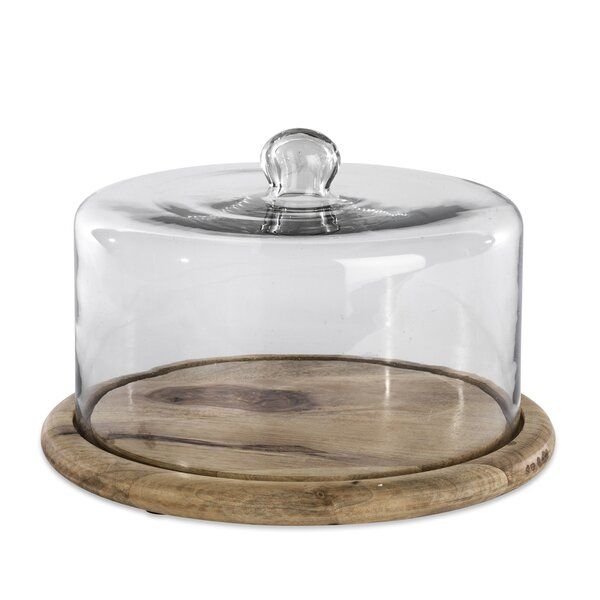MC - Wooden Base with Dome Cake Stand