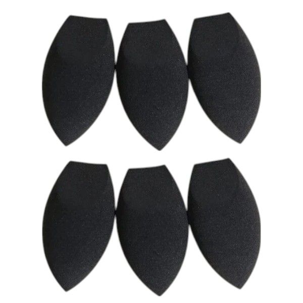 6 Piece - Makeup Sponge Set - Black