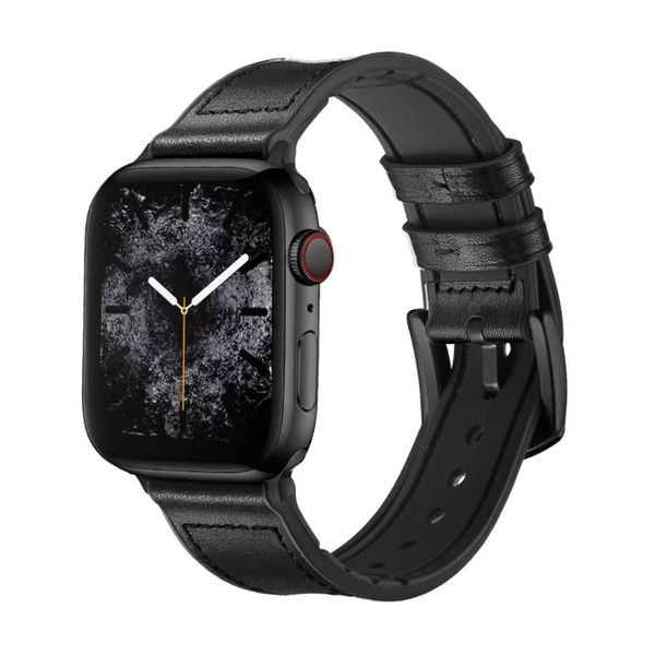Classic leather strap 42/44/45/49mm- black