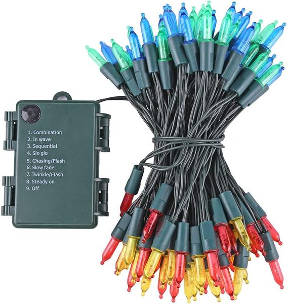 Multicolor Christmas Lights 100 Count String Light 32FT for Party Supplies