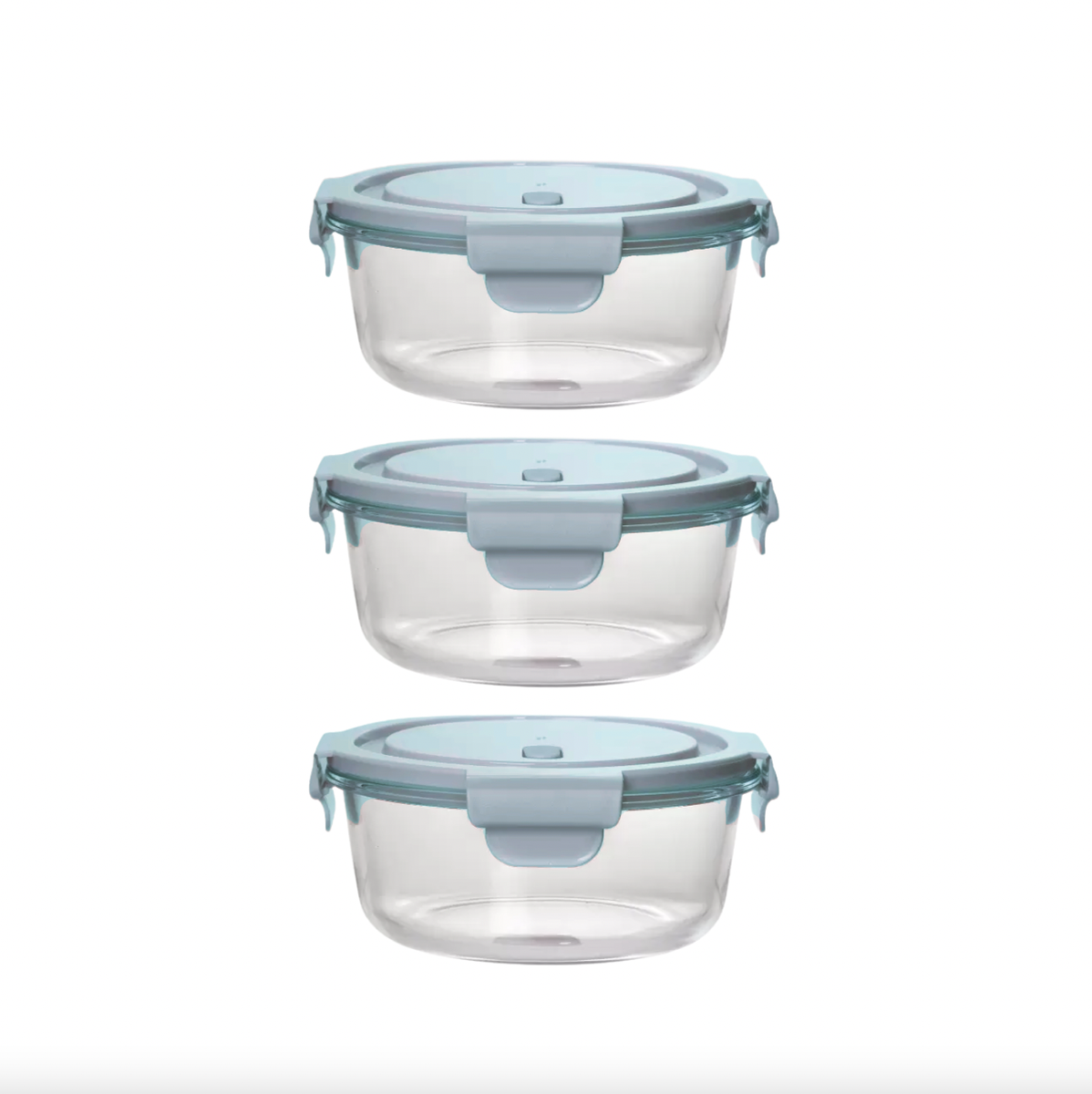 660ml Leak-Proof Glass Round Food Containers - 3 Pack | Shop Today. Get ...