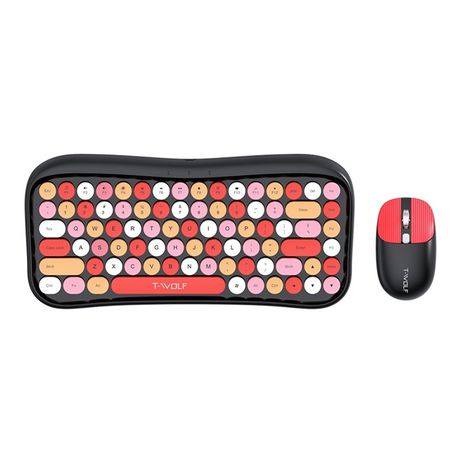 Wireless Bluetooth Urban Style Keyboard And Mouse Set Specially Designed Image