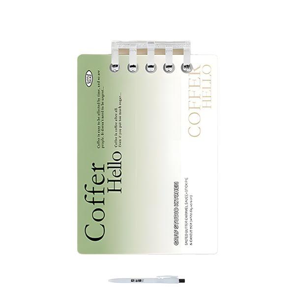 4 Pack Assorted Themes A7 140 Pages Wire Bound NotePad With ReVibe Pen