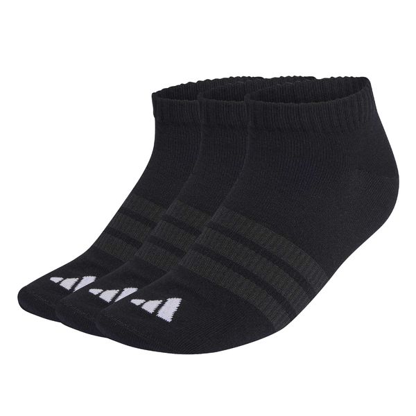 adidas Thin&amp;Light Essentials Low Cut Socks - 3 Pair - Black/White