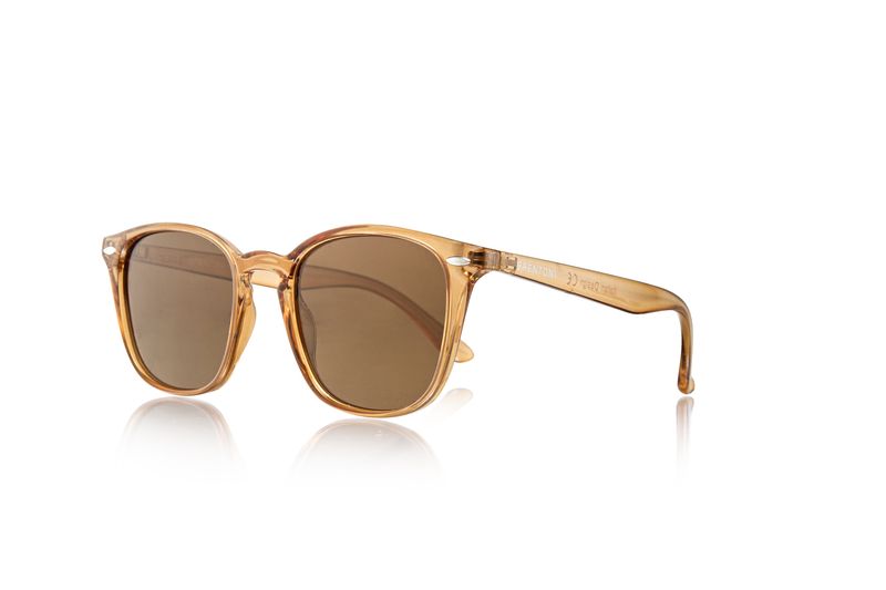 Brentoni Women Brown Is Polarised Round Glasses