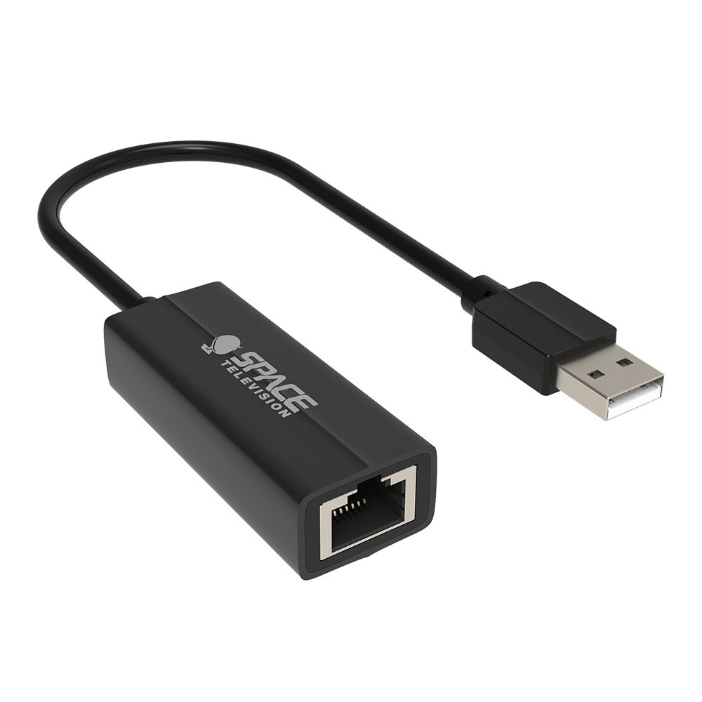 Space TV USB 2.0 Male to RJ45 Female Network Adapter Portable Dongle