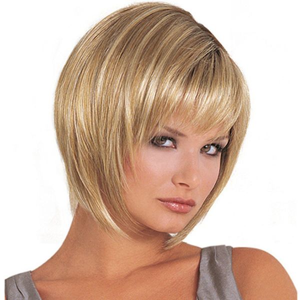 European and American Trend Female Fluffy Micro-curly Golden Wig
