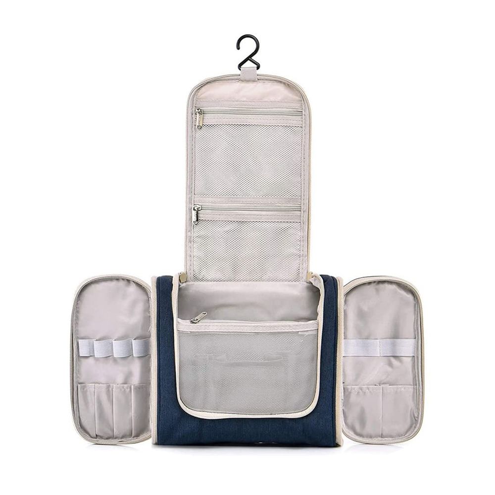 Large Hanging Travel Toiletry Bag Cosmetic Bag Makeup Organizer - Navy