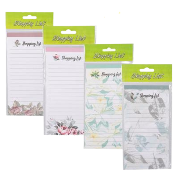 Assorted Shopping List - Set of 4