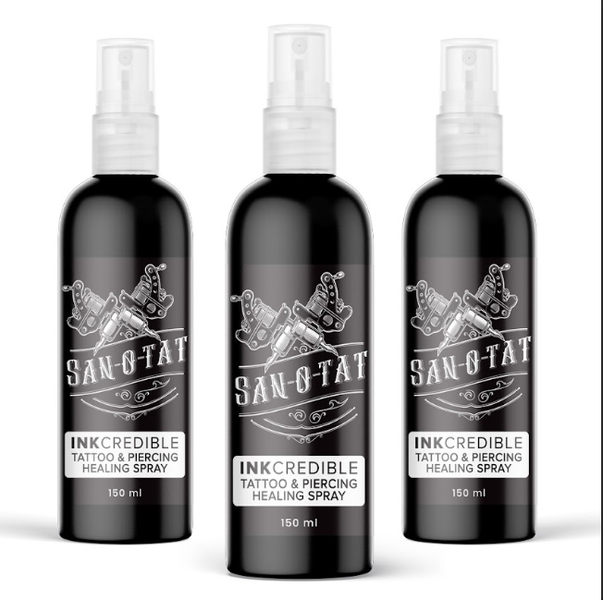 San-O-Tat Natural Soothing Tattoo and Piercing Aftercare 150ml (3Pack)
