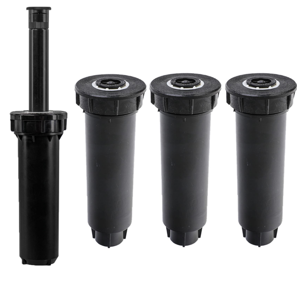 4-Piece Adjustable 0 - 360 Pop-Up Spray Head Lawn Sprinkler Garden