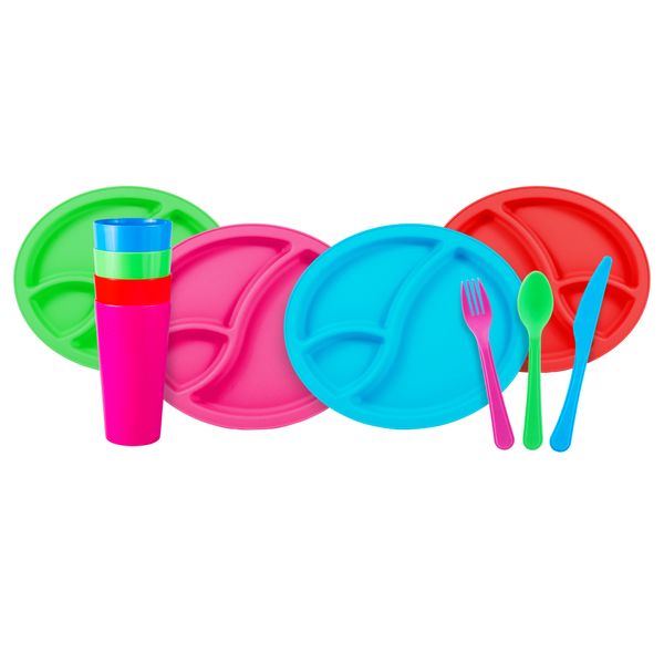 LUMOSS - Divi Picnic Set for 4 - Fun Colours