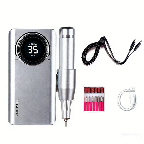 Nail Buffing Machine With Lcd Display, 35,000 Rpm