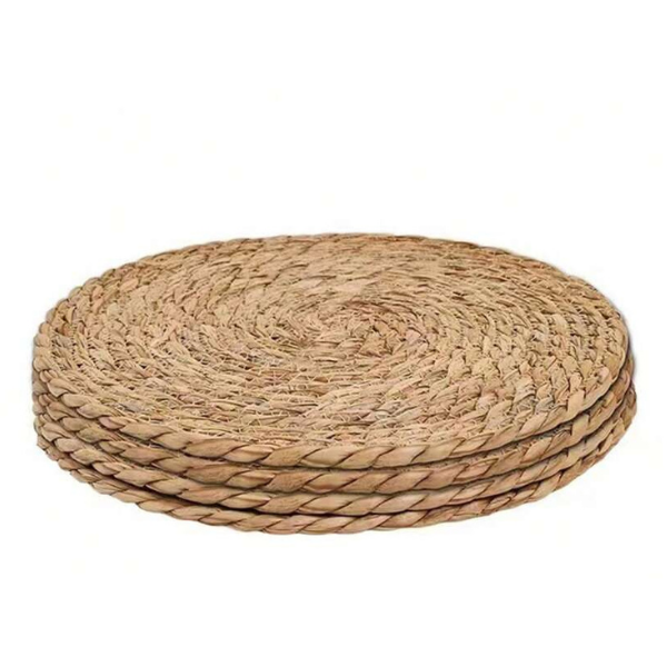 Ratten Weaved Placemats - Set of 4 - 38 - Table Decor - Round - 4 Piece