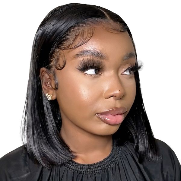 Vietnamese Straight Hair 12Inch Bob Ready Go Short Wig Golden Perfect