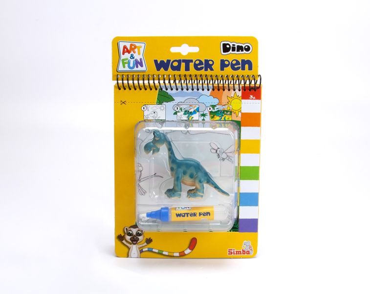 Art &amp; Fun Water Pen Colouring Book Dino