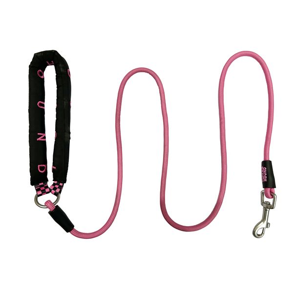 150cm Medium and Large Dog Leash, Soft Cotton Handle, Alloy Buckle - Pink