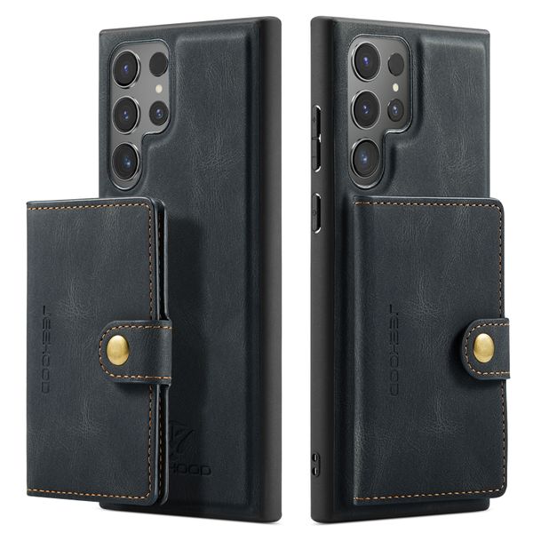 Detachable Magnetic Leather Phone Cover Compatible With Samsung S25 Ultra