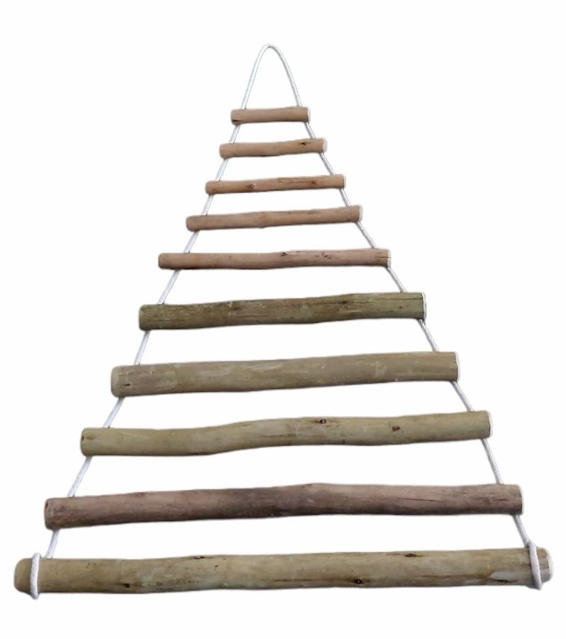 Wooden Hanging Christmas Tree - Just Hang It - Decorate Your Immagination