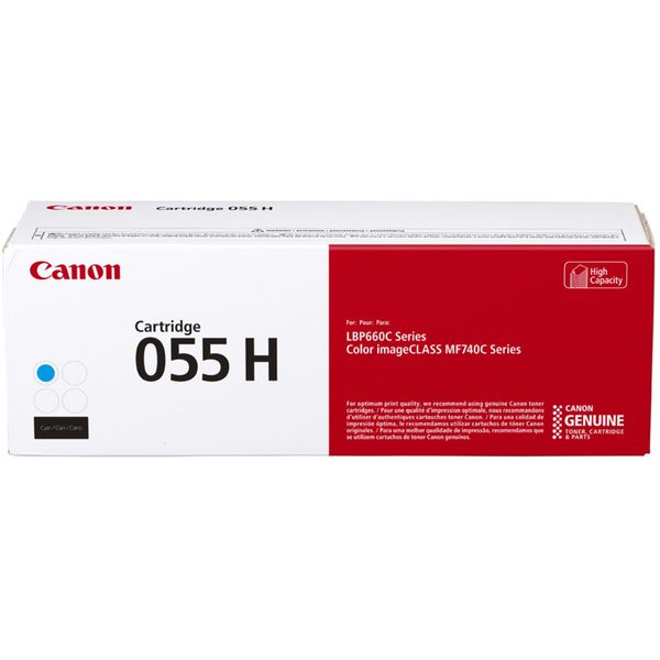 Canon 055H Original Cyan High Capacity Toner Cartridge