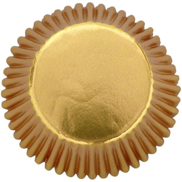 Wilton 24 pack STANDARD Gold Foil Cupcake Muffin Baking Decorating Cases 2