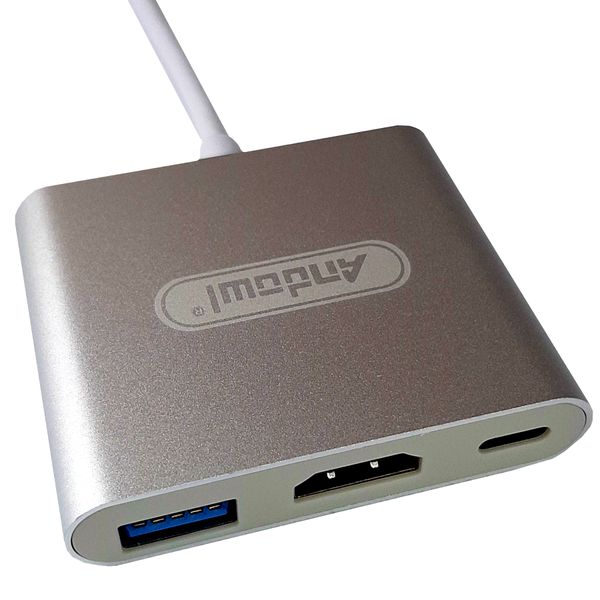 Andowl Q-308 4K USB Type-C to HDMI and USB Adapter