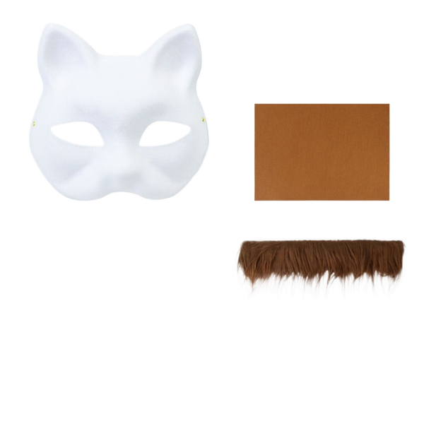 Pre Felted Therian Cat Mask Kit Cat Mask Set