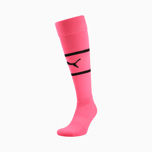 Puma Men's Forever Faster Football Socks - Bright Plasma/Black