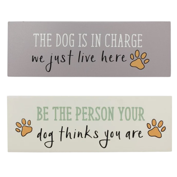 Wooden Paws Decorative Sign Gift Set For Home Office - Cat
