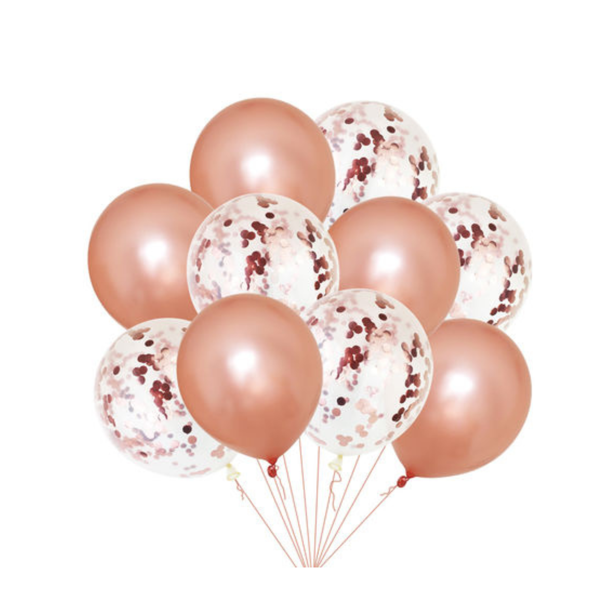 10pc Latex Helium Party Celebration Decoration Balloons With Confetti ...