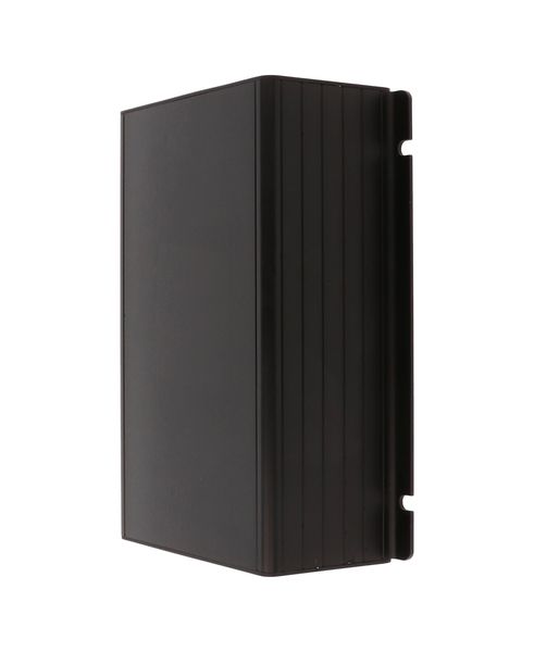 1455NF1601BK Aluminium Enclosure with Flange 160x103x53mm Black
