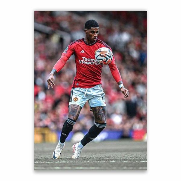 Rashford In Action Poster - A1