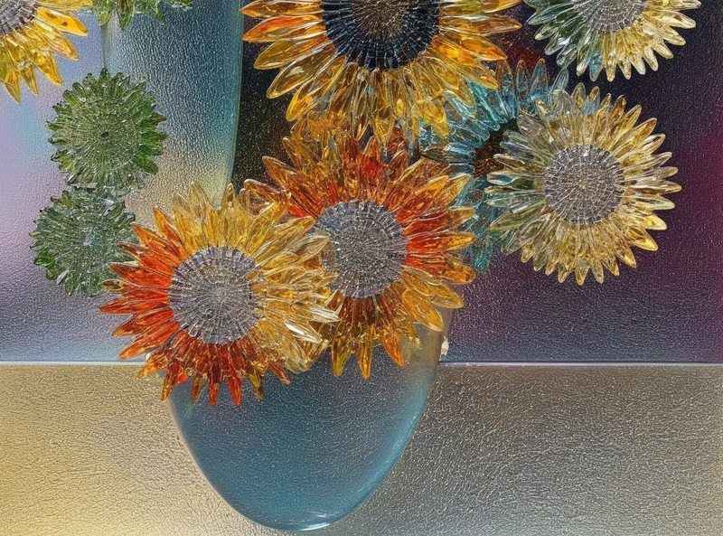 Canvas Wall Art Decor - Gold Flowers