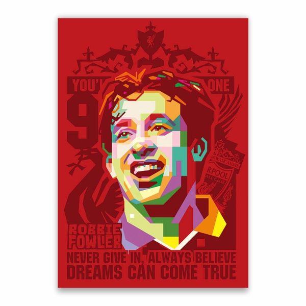 Robbie Fowler Number 9 Poster - A1