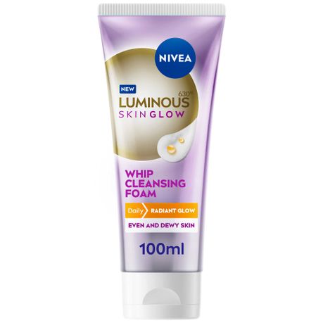 NIVEA LUMINOUS 630 Skin Glow Whip Face Cleansing Foam, Radiant Glow, 100ml Image
