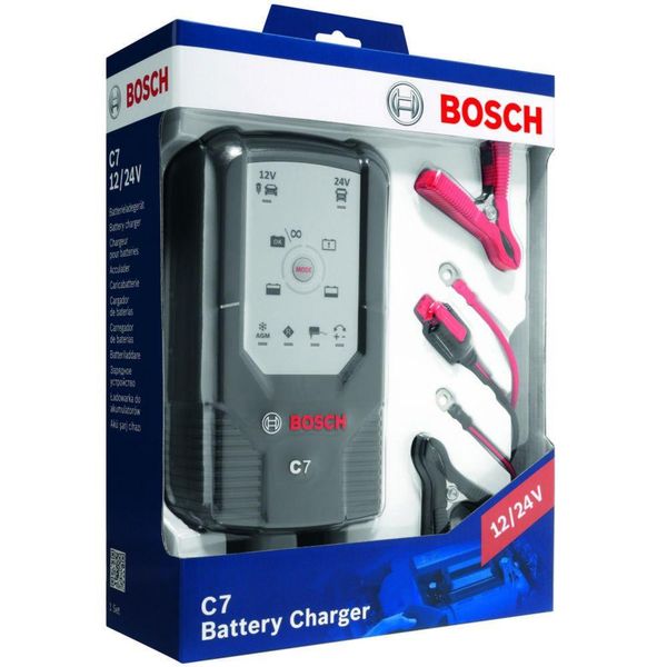 Bosch C7 Smart Battery Charger - 12/24V