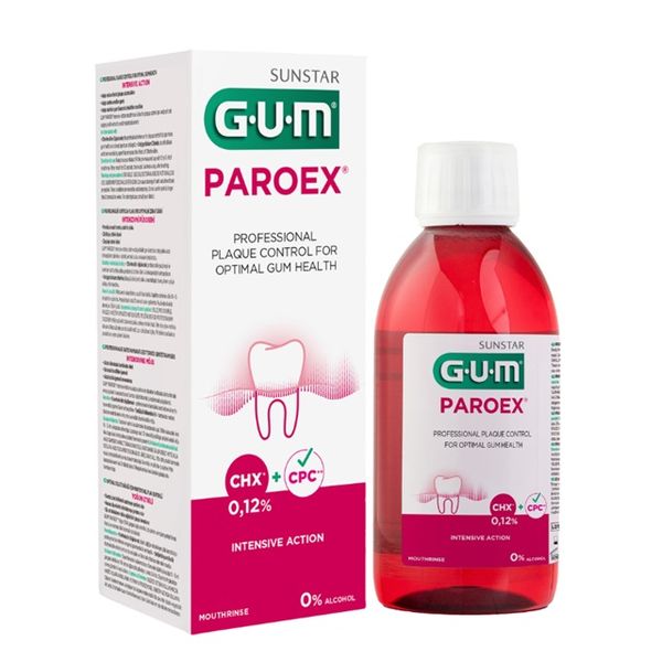 Sunstar GUM Paroex 0,12% Intensive Action Mouthwash 300ml