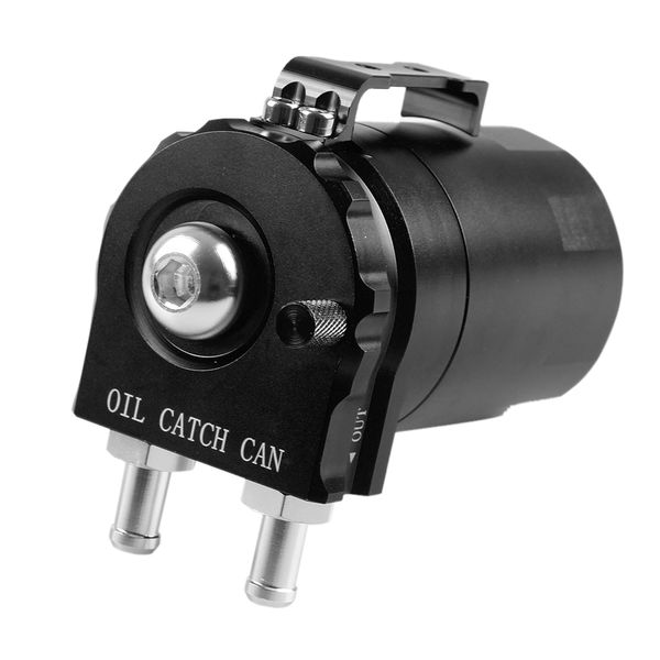 Universal Racing Aluminum Oil Catch Can Oil Filter Tank Breather Tank
