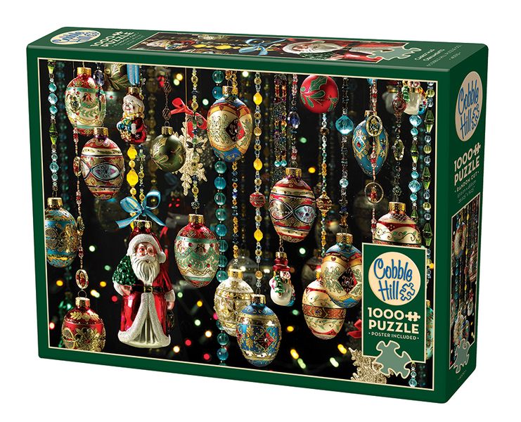 Cobble Hill Christmas Ornaments 1000 Piece Puzzle