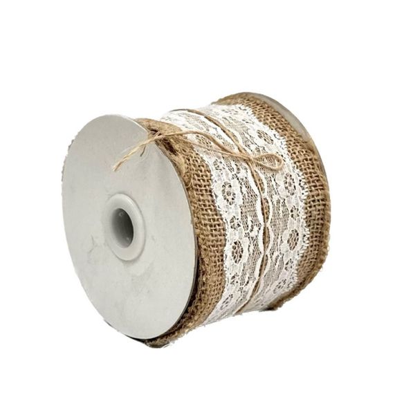 Hessian Rib Flower Lace