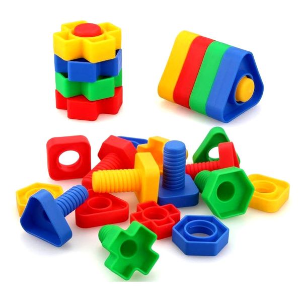 Jumbo Educational Pairing Nuts &amp; Bolts Set - 32 Piece Set