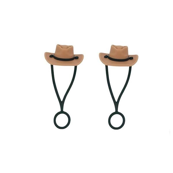 2Piece Silicone Water Bottle Straw Caps