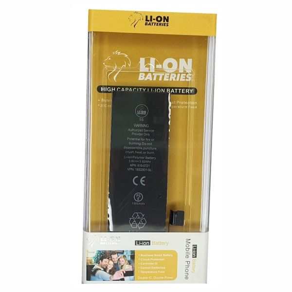 Lion Battery for iPhone 5S - 1560mAh - High Capacity Cell