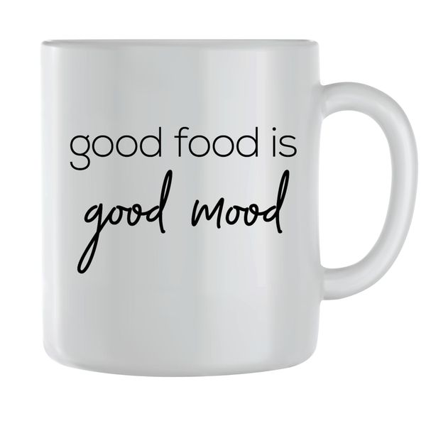 Good Food Coffee Mug for Men Women Motivational Sayings Graphic Cup Gift141