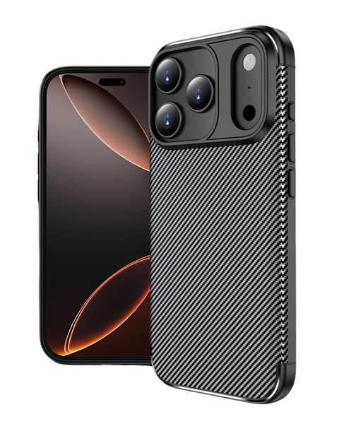 Carbon Fiber Cover Compatible with iPhone 17 Pro/Pro Max