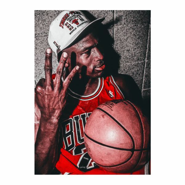 Michael Jordan 3 Fingers Up - A1 Poster