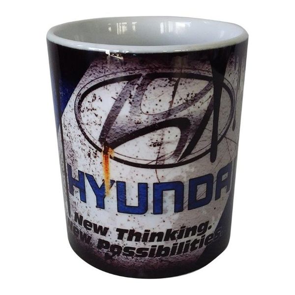 Vintage `Look` Oil Spillage - Coffee Mug - Hyundai